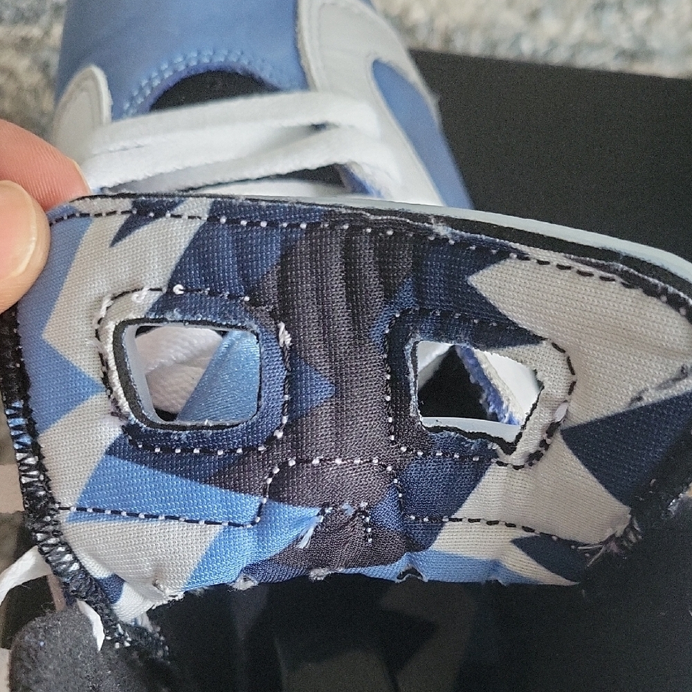 Jordan Retro6 University Blue and White High-Top Sneakers Worn 2x - Picture 6 of 11